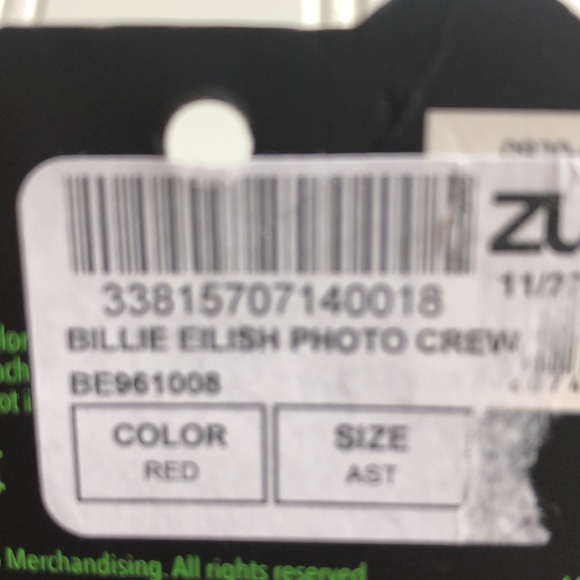 Billie Eilish Photo Crew Socks - Picture 5 of 5